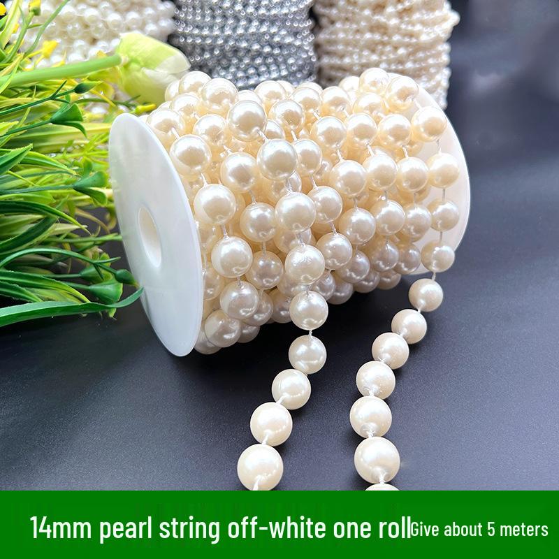 Adjustable 6-14mm Pearl Strand Chain for DIY Wedding Decor