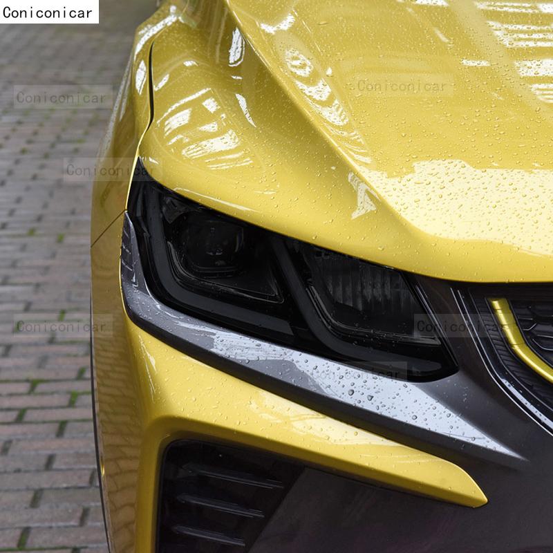 Für GEELY COOLRAY 2021 2022 Auto Scheinwerfer Schwarz TPU Schutzfolie Frontlicht Tönung Farbwechsel Aufkleber Zubehör