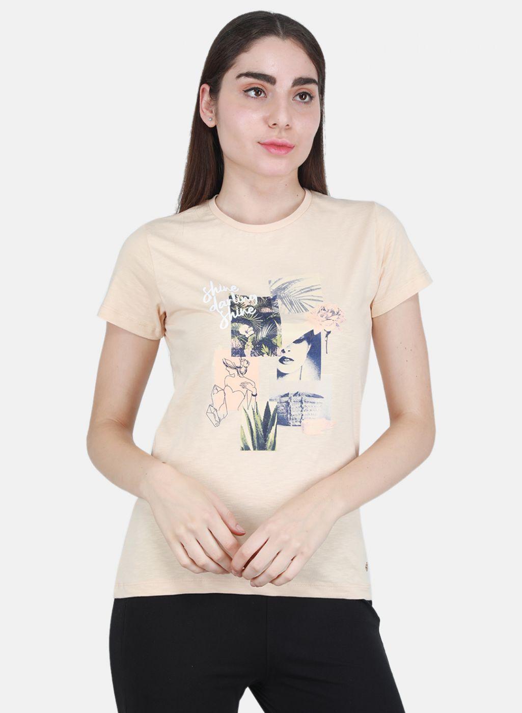 Monte Carlo Women Regular Fit Beige Top M бежевый