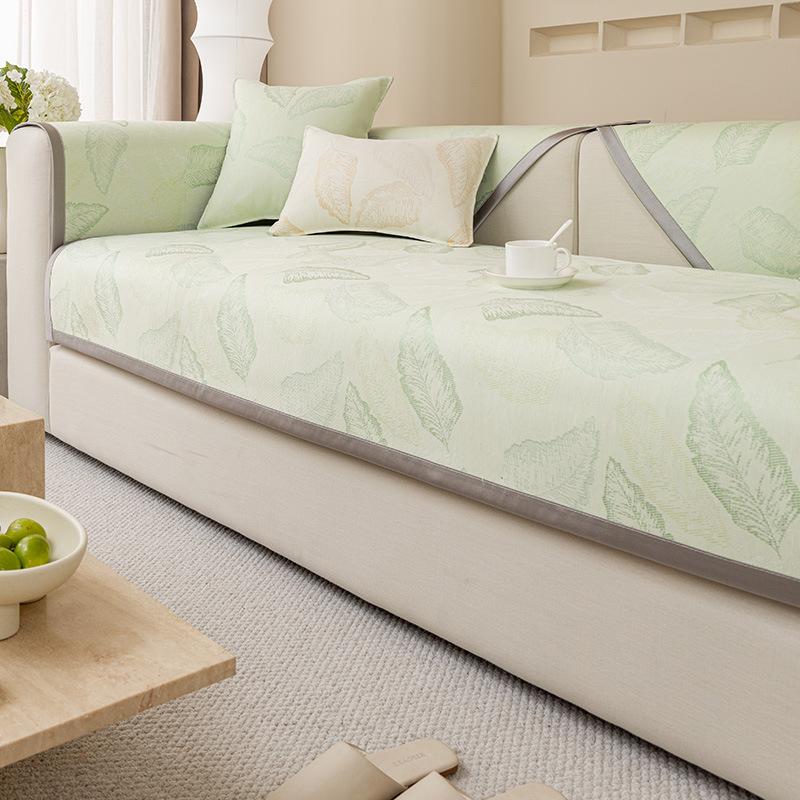 Summer Cold Feeling Ice Silk Sofa Cushion  New Summer Cold Feeling One Piece Light Luxury Ice Silk Mat Cushion Non-Slip