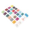 24 Farben 3mm Perlen Schmuckherstellungsset DIY Schmuck Armband Herstellungswerkzeuge Zubehör