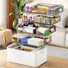 Large Multi-layer Plastic Medicine Box Portable Emergency Storage Household Organizer Multi-functional Family Care Package