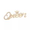 Xiaoxiangfeng Alphabet Queen Brooch High-End Female Personality Simple Anti-Light Pin Versatile High-End Corsage Accessories