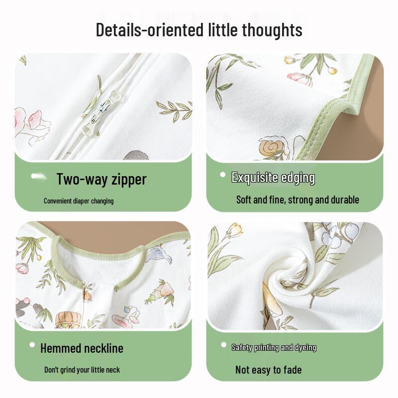 Nanjiren Newborn Baby Anti-Startle Swaddle Sleeping Bag