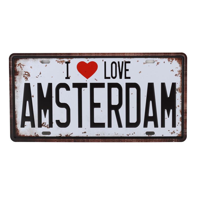 Mfoever Tin Sign I Love Vodka Beer Plate Metal Plate Car Number Tin Signs Bar Pub Cafe Home Decor Metal Sign Man Cave Garage Painting Plaques C