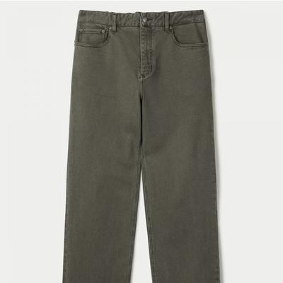 Bonding Double Layer Dying Loose Straight Denim Pants Sapdw25351khx