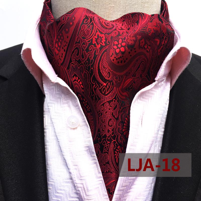 "Men's Paisley Polyester Jacquard Scarf - Gao Mouqiang Style for Trendy Business Attire"