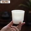 130ml Icy Jade Teacup Vintage Tea Bowl Tea Cup Set Tea-tasting Personal Cup Chazhan Master Cups Household Tea Ceremony Supplies