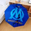 1PC Olympique Football Crest Printed Umbrella Folding umbrella, automatic umbrella 8-Frame for Travel, camping Fan gifts Christmas Gifts