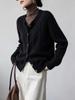 Women's Round Neck Cable Knit Wool Cardigan - Thickened Long Sleeve Sweater Coat, Autumn/Winter Old Money Style