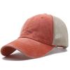 Frühling und Sommer dünne atmungsaktive Mesh-Baseballkappe Herrenmode gewaschene Baumwollkappe Sonnenschutz Schirm Strand