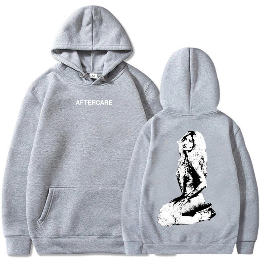 AFTERCARE Rhinestone Photo Hoodie Nessa Barrett Singer Printing Sweatshirts Women Clothing Long Sleeve Unisex Streetwear Hoodies