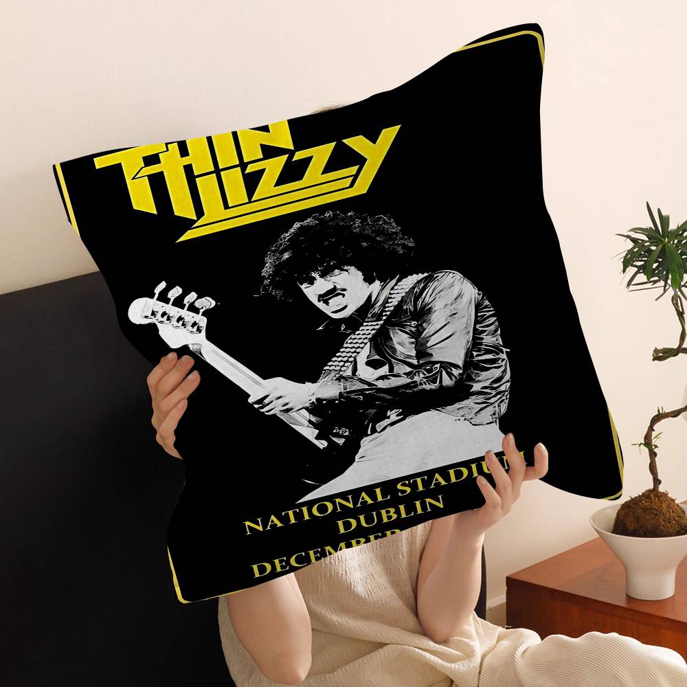 Rock Band T-Thin LizzyS Movie Cushion Cover Pillowcase Upholstery Sofa Throw Pillow Home Decor Pillowcas