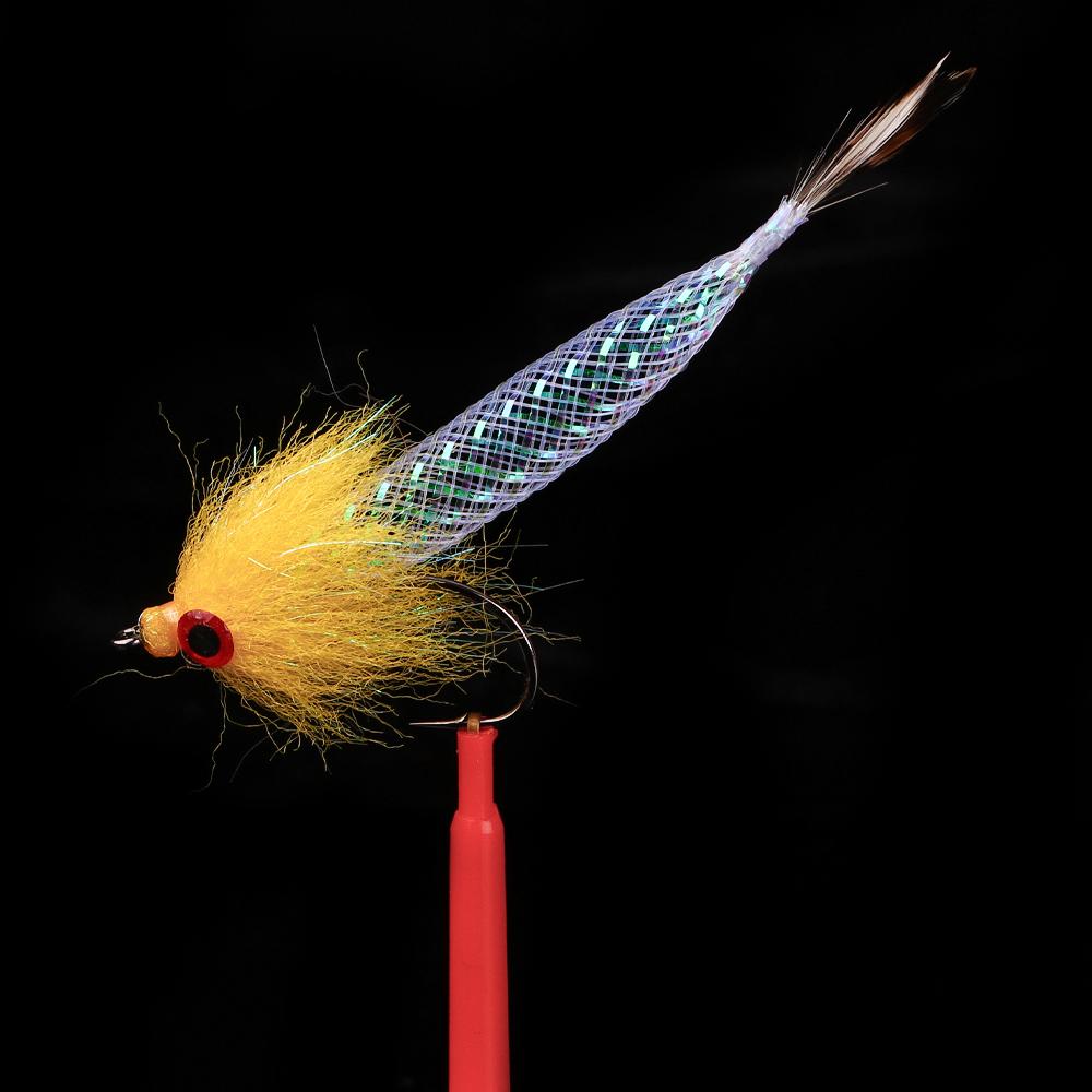 5 Stück/Box Schnell sinkend Mylor Flash Tube Streamer Fliege Leicht Großvolumig 5 Farben verfügbar Forelle Barsch Hecht Angelköder