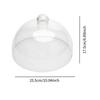 Cake Transparent Glass Stand Round Lid Plate Dessert Presentation Material Suitable for