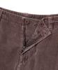 THISISNEVERTHAT Overdyed Corduroy Cargo Short Burgundy