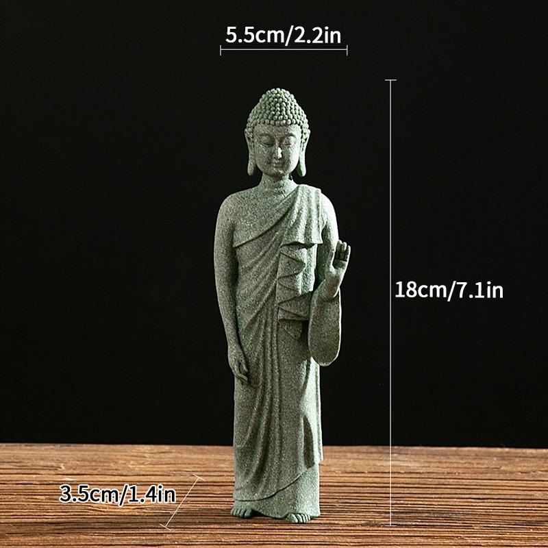 Statue Buddha Desk Accessorie Interior Accessories Buddhism Figurine Garden Statue Ornament Fish Tank Coffee Table Decor Buda