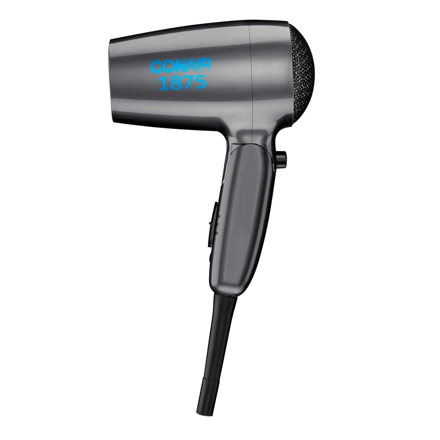 

Travel Hair Dryer with Dual Voltage, Compact Blow Dryer with Folding Handle, Gray United States