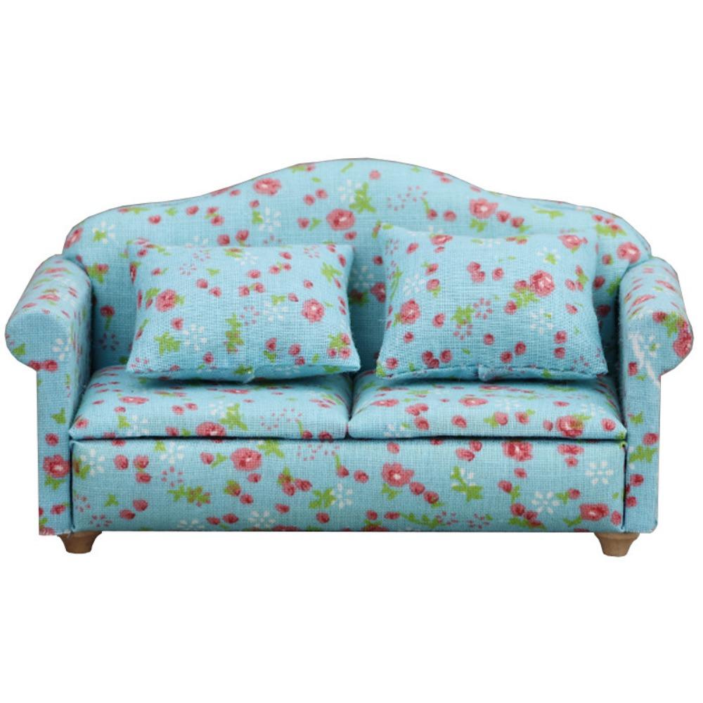 Mini 1:12 Dolls Sofa Pillows Set Miniature Doll House Accessories Children Toys Gift