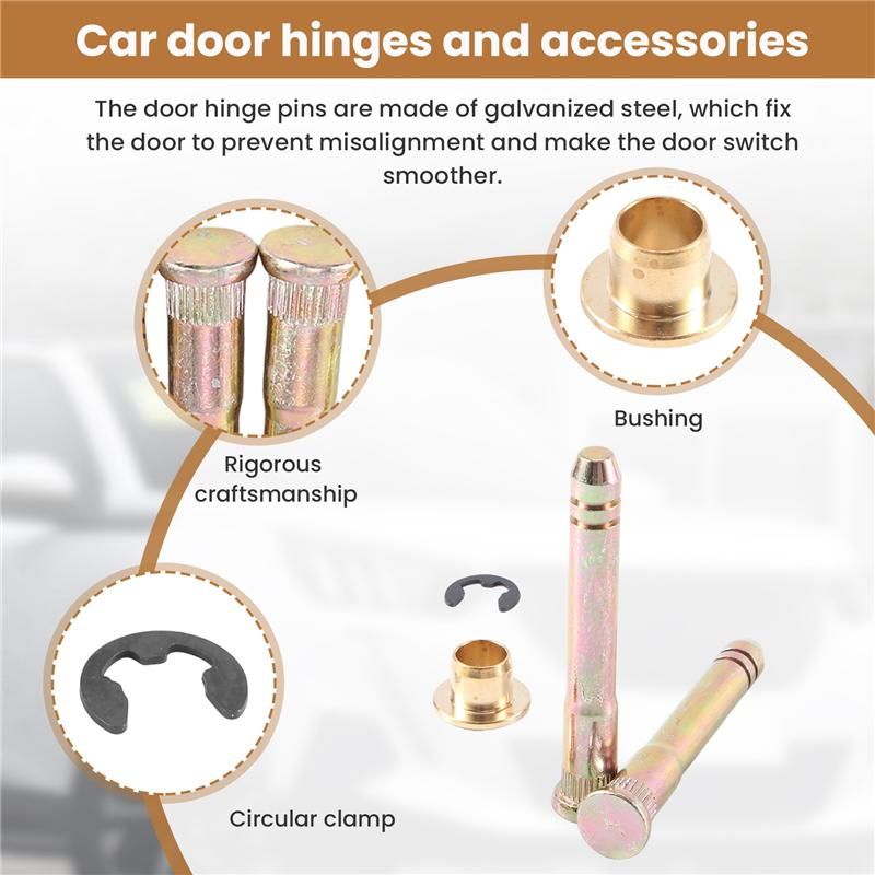 M63K-Car Door Hinge P Pin Bushing Repair Kit Fit For Honda Civic Accord Cr-V Crx Ek Eg
