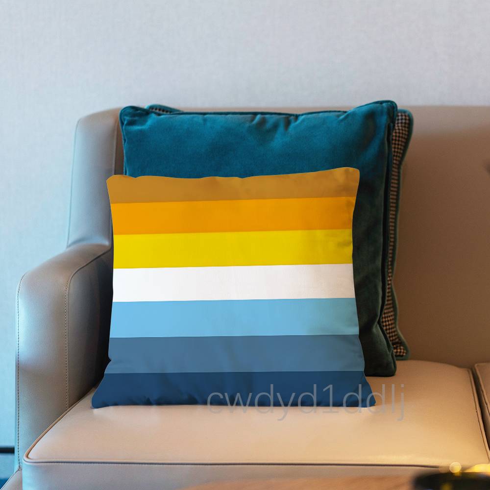 Lgbtq Flags Lesbian Pillow Case Short Plush Sofa Decorative Gift Home Double-sided Printing Cushio
