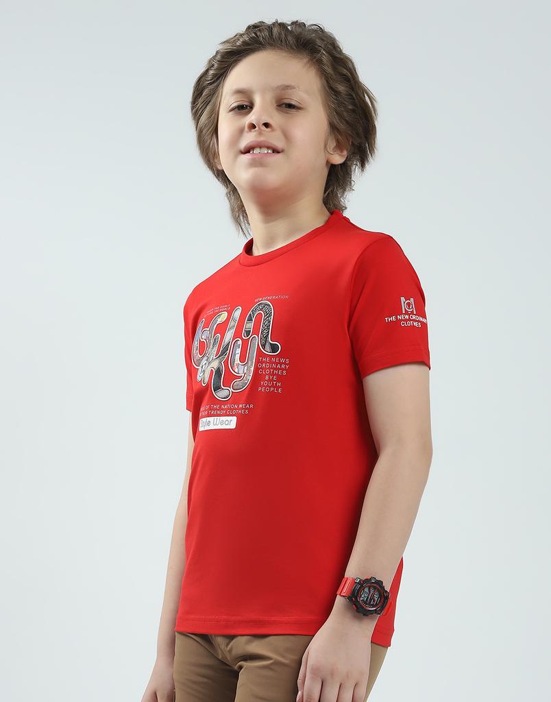 MONTE CARLO Camiseta Estampada de Gola Redonda para Meninos