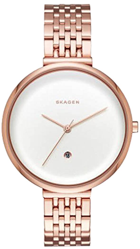 

SKAGEN skw2421 Gitte розовое золото белый белый циферблат розовое золото женские часы из нержавеющей стали с ремешком из нержавеющей стали [предмет]