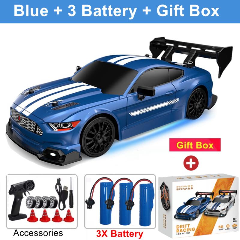 Rc Car With Led Remote Control Cars High Speed Fast Drift Racing 2.4g Radio Rtr Vehicle Gtrpro Model Toy Kids Children Gift