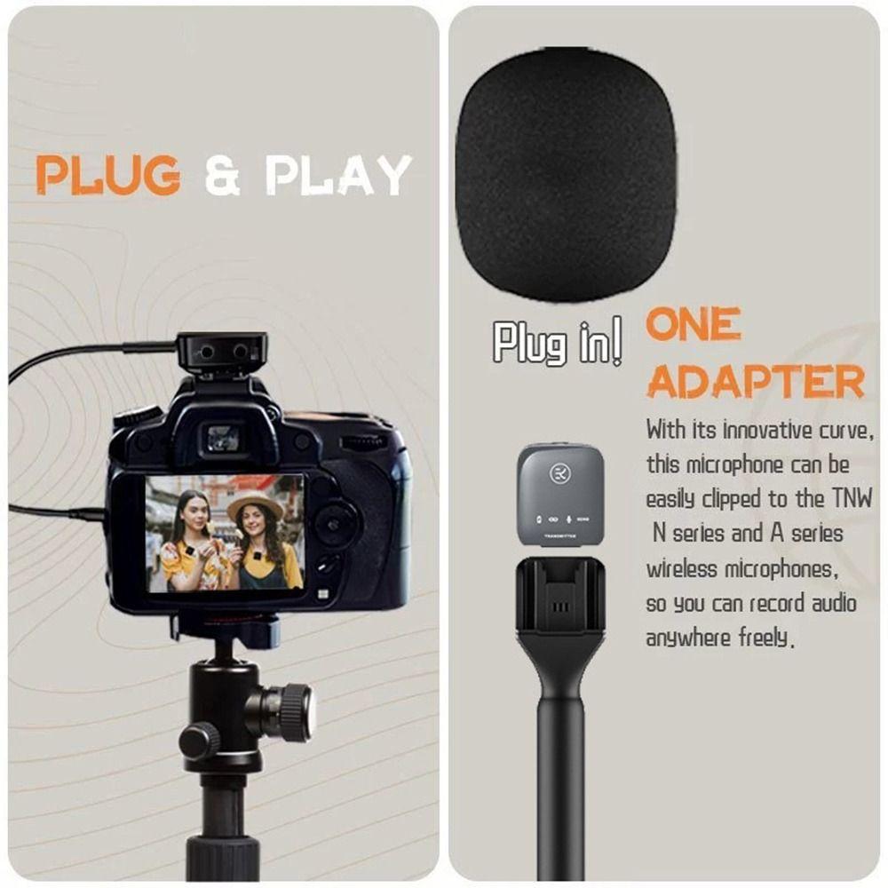 with Windproof Sponge Lavalier Interview Microphone Adaptor Handheld Mic Stand  for DJI MIC
