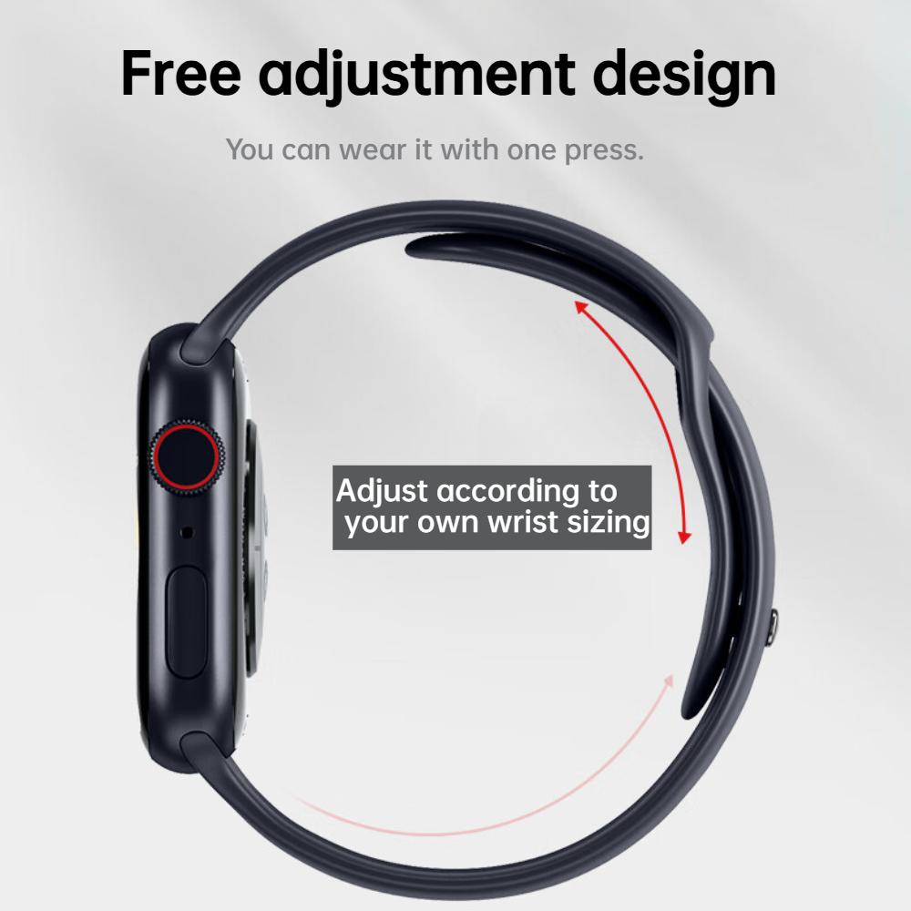 Silicone Sports Strap For Apple Watch Band 49mm 46mm 44mm 41mm 45mm 42mm Pride Edition Bracelet Correa iWatch Series 10 9 8 Ultra2 Band 40mm 38mm