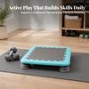 Square Trampoline Compact Balance Step Low-Ground for Home