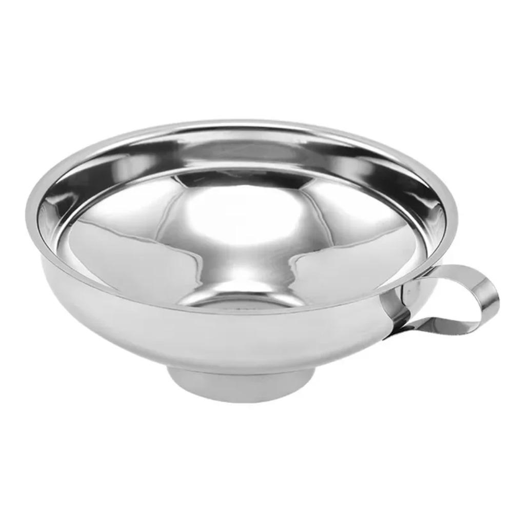 10.5cm/14.8cm Wide Mouth Funnel Stainless Steel Packing Jam Salad New Filling Funnel
