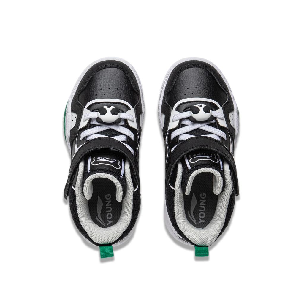 Li Ning Kids Sports Lifestyle Series Synthetic Leather Fabric Comfortable Fashion Versatile Trendy Kids Sneakers Kids Sneakers YKNU100-11