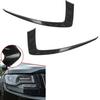 Carbon Fiber Headlight Eyelid Eyebrow Cover Trim Fit For Grand Cherokee 14-16 T3