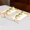 Fruit Plate Ornament Countertop Iron Two Layer Candy Tray Multifunctional Organizer Platter for