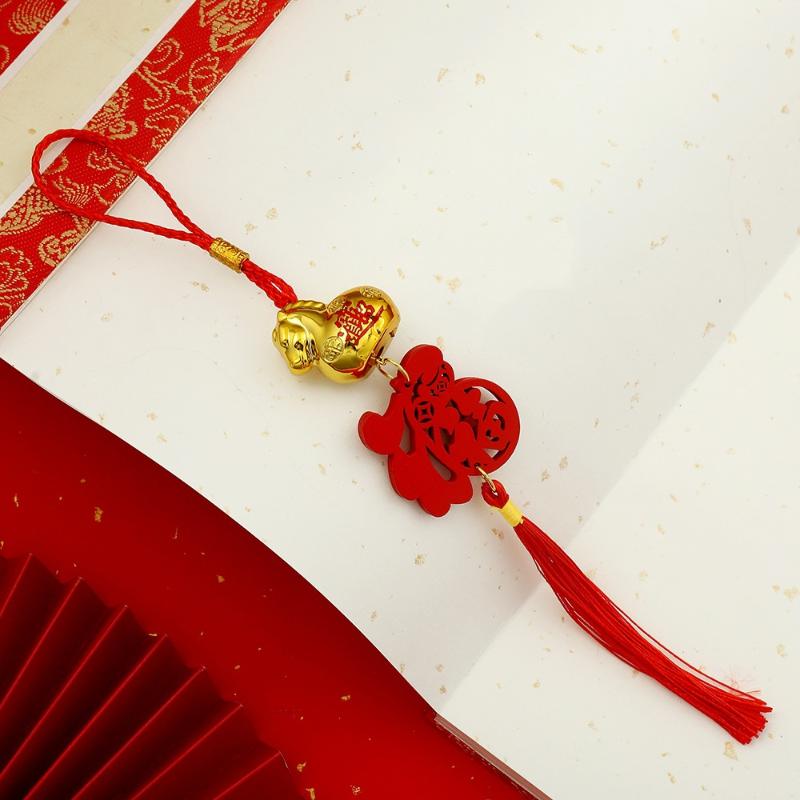 2026 Rok Konia Złoty Plastikowy Wisiorek Szczęścia Zodiak Koń Szczęśliwy Święto Wiosny Ozdoby do Zawieszenia w Domu Samochodzie Prezenty Roczne