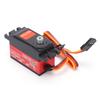 High-torque metal gear servo for 1:10 RC cars, 14kg, durable, aluminum alloy construction, red, designed specifically for 1:10 remote control drift