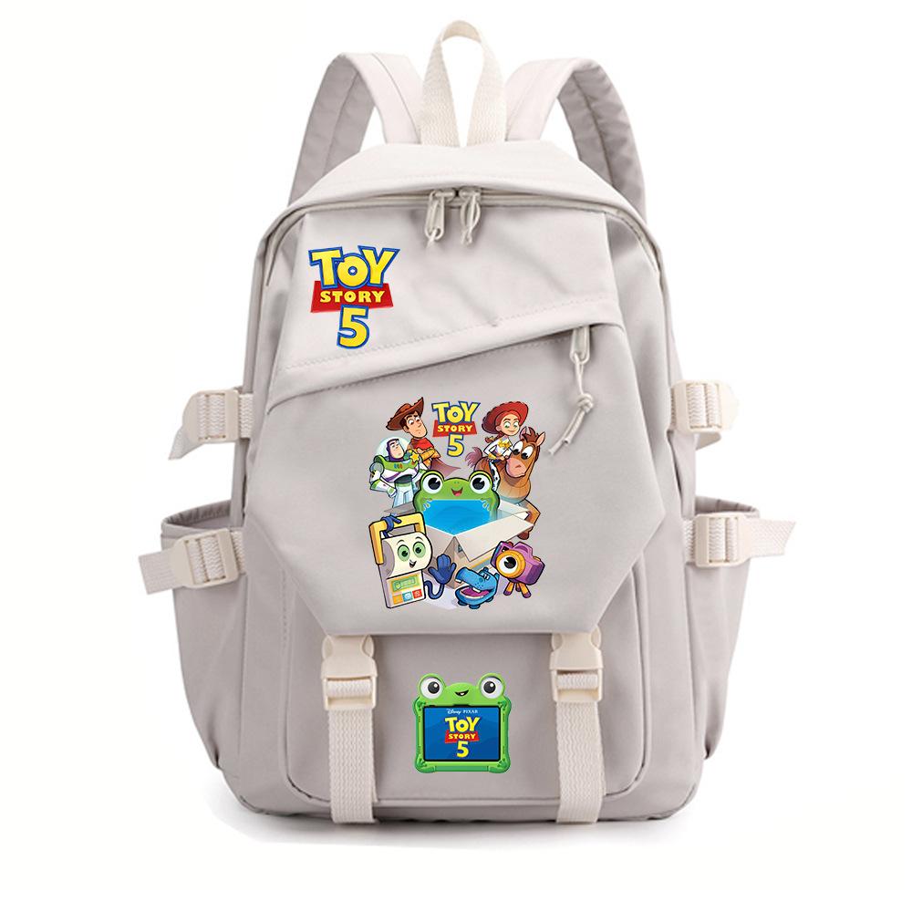 Toy Story 5 Print Backpack, Teenager Student Trendy Bookbag for Boys Girls, Lightweight Durable Large Capacity