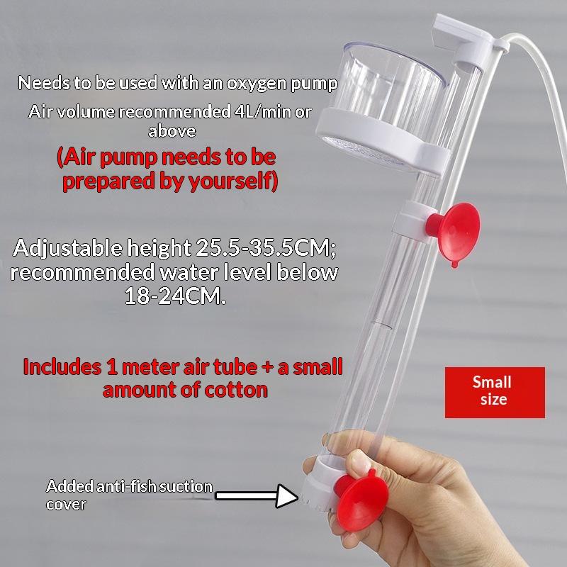 New Air-Lift Fish Waste Collector 1 Set Low Consumption Bottom Suction Remover for Betta Fish Aquarium Tank