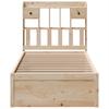 Solid Wood Bed without Mattress 75 x 190 cm Pine Wood