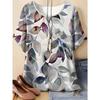 Stylish Simple Versatile Top Short Sleeve Women's Flower Printing Comfortable T-Shirts Women’s