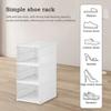 3 or 6 Tier Clear Shoe Organizer-Stackable Foldable Dustproof Cabinet Transparent Sneaker Display Rack for Space-Saving Storage