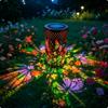 Butterfly Solar Lantern Hollowout Multicolor for Patio, Yard, Pathway 101018cm