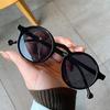 Fashion Round Cat Eye Sunglasses Woman Luxury Retro Small Frame Sun Glasses Female Green Mirror Korean Style Oculos De Sol