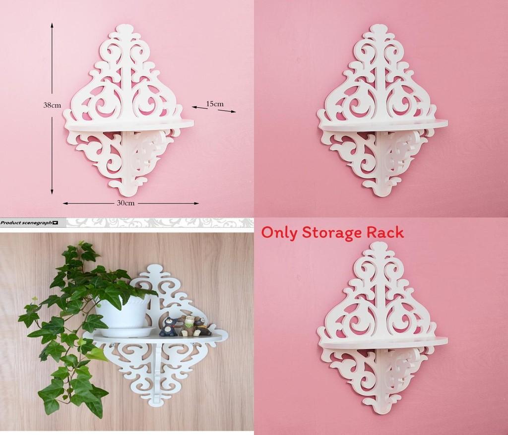 Geometric Wall Mount Flower And Plant Holder With Pvc Material For Indoor Spaces