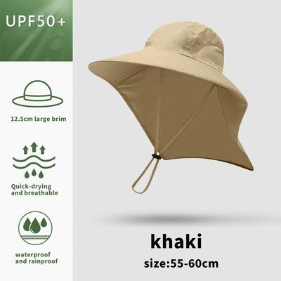 Large Brim Fishing Hat, Quick Dry Sun Hat for Both Men and Women, Outdoor Hat for Fishing and Hiking, UV Protection Cap