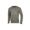 Sweatshirts Men's Army Green Crew Neck Moderate Regular GH4413