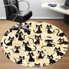 1PC Black Cat Pattern Chair Carpet for Office, Indoor Non-Slip Washable  Carpet, Soft Comfortable Mat For Office Room Yy250930160