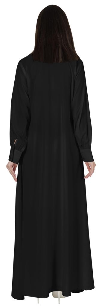 Bimba Women Islamic Prayer Dress With Hijab Cuff Sleeves Traditional Muslim Abaya