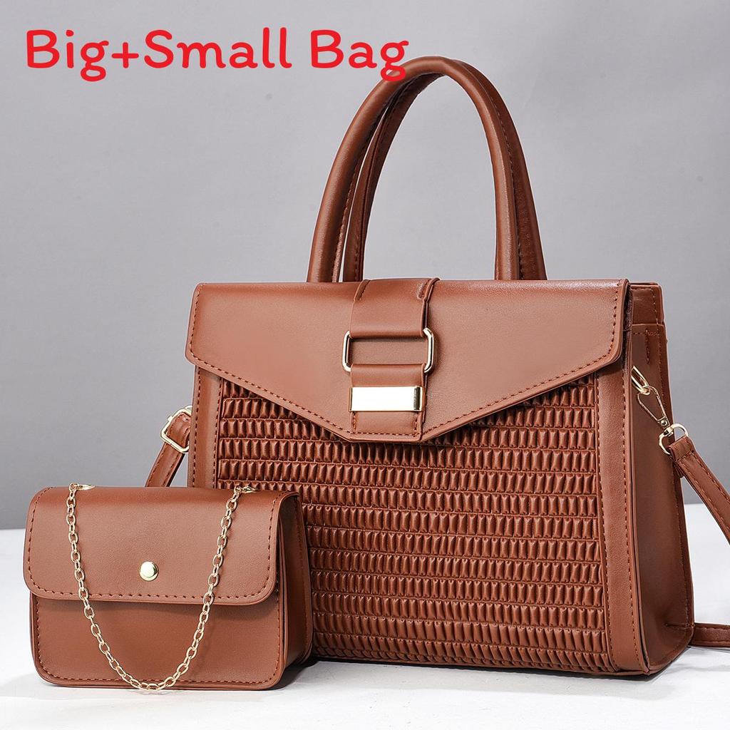 Urbanes Minimalistisches Pu-Handtaschen-Set Mit Etui Und Internen Reißverschlusstaschen Für Den Täglichen Gebrauch